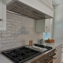Second view of kitchen range wall
