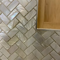 Herringbone wall tile