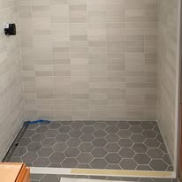 Shower floor detail